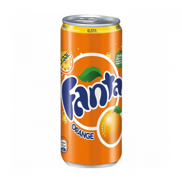 Напиток Fanta 330мл Ж/Б (Китай Orange (Апельсин))