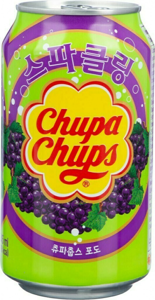 Напиток Chupa Chups 345мл ж/б (Виноград (Grape))
