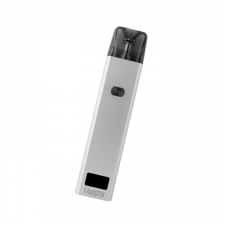 POD-система Brusko Favostix (Серебристый, 1000 mAh, 30 W, 3 мл, Датчик затяжки, кнопка)