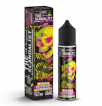 Жидкость The Scandalist 58ml 0mg (Atlantis on fire (Лимонад с черной малиной))