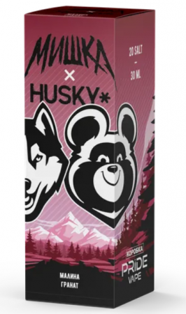 Жидкость Husky Мишка (Salt) 30ml 20mg (Малина Гранат, Light)