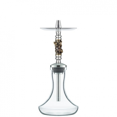 Кальян Honey Sigh Mini Exclusive (Dragon&Tiger, 32 см, 13 мм, Шахта, Мундштук, Колба, Шланг, Уплотнитель, Нержавеющая сталь, Нет)