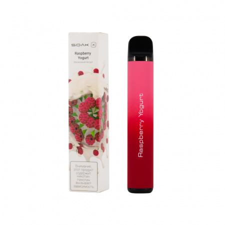 SOAK X 1500тяг (Raspberry Yogurt (малиновый йогурт), 1500 тяг)