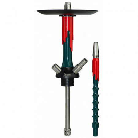 Шахта Mamay Customs Flow (шахта,мундштук) (Race Green-Красный, 37 см, 14 мм, Шахта, Мундштук, Нержавеющая сталь, Да)