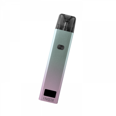 POD-система Brusko Favostix (Аквамарин градиент, 1000 mAh, 30 W, 3 мл, Датчик затяжки, кнопка)