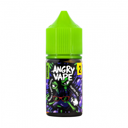 Жидкость Angry Vape salt 30ml 20mg Sour (Улитка ЖКХ (Жвачка с виноградом), Light)
