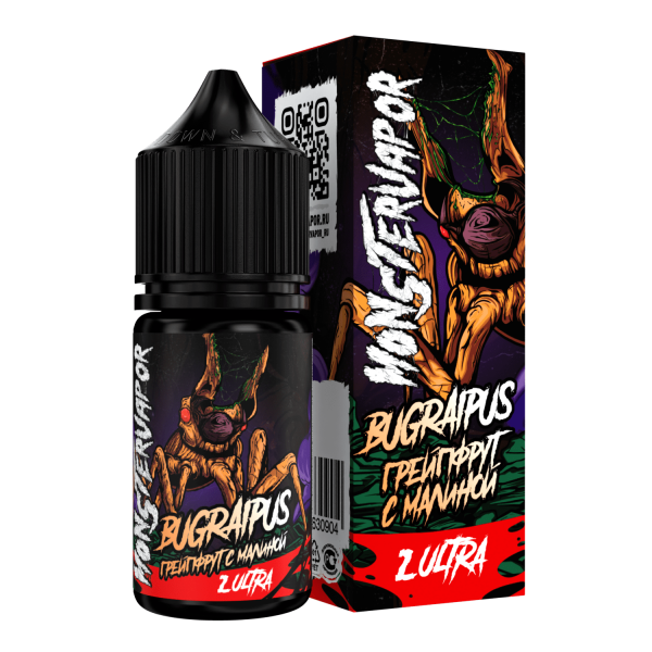 Жидкость Monster Vapor 30ml 2 ultra (50mg) (BUGRAIPUS (грейпфрут с малиной), Hard)