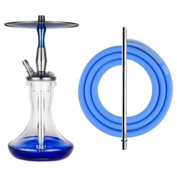 Кальян Hoob Cyber (C) (полный комплект) (B30, 30 см, Шахта, Шланг, Мундштук,Колба, Нержавеющая сталь, Да, 13 мм)
