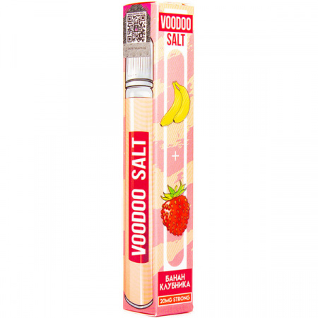 Жидкость VOODOO SALT 30ml 20mg STRONG (Strawberry Banana (Клубника банан), Hard)